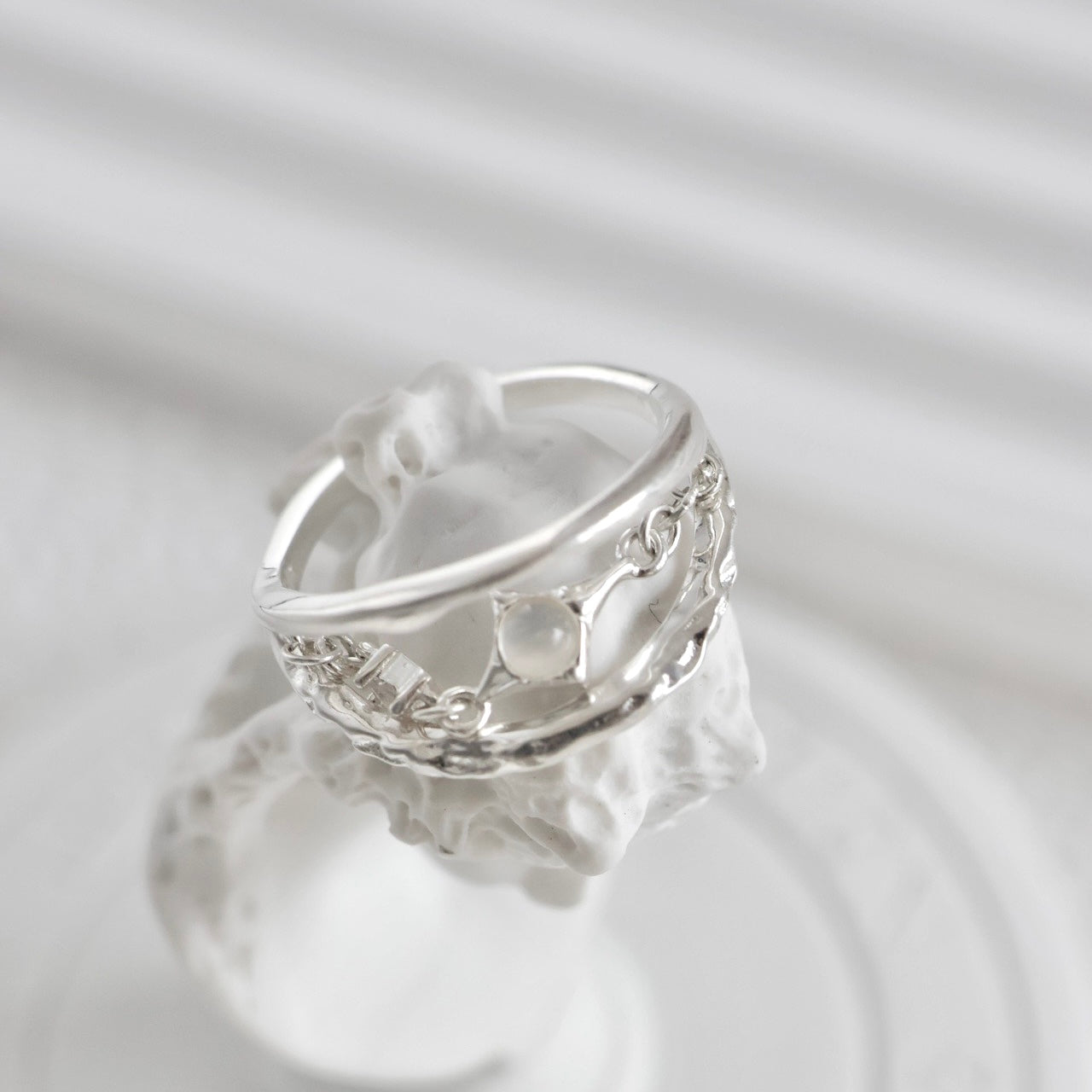 OR1419 Opal Three-layer Ring