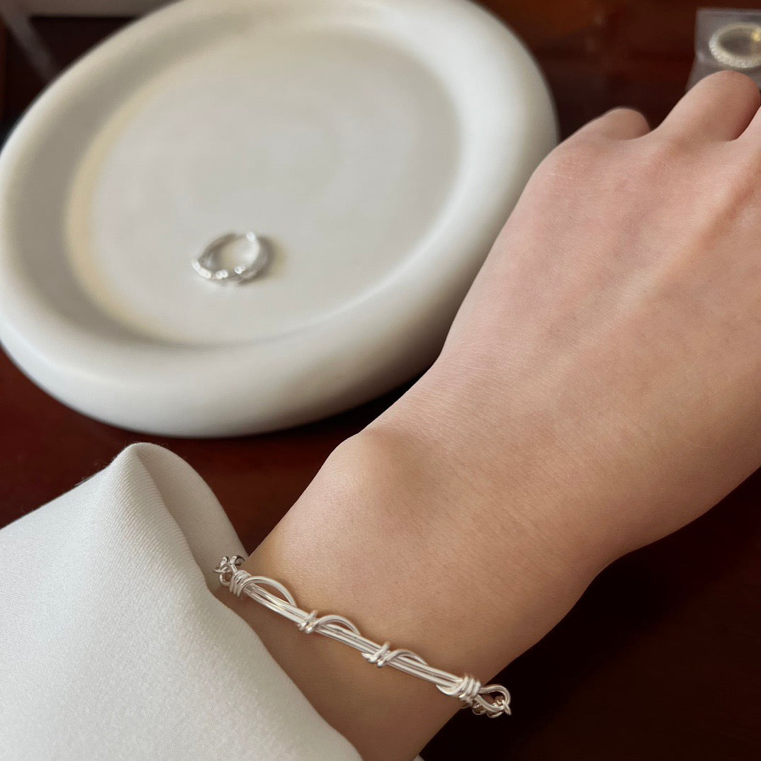 OB1503 OR1408 Vibrant Weave Bracelet & Ring