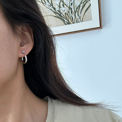 OE1617 Two-ways Hoop Earrings