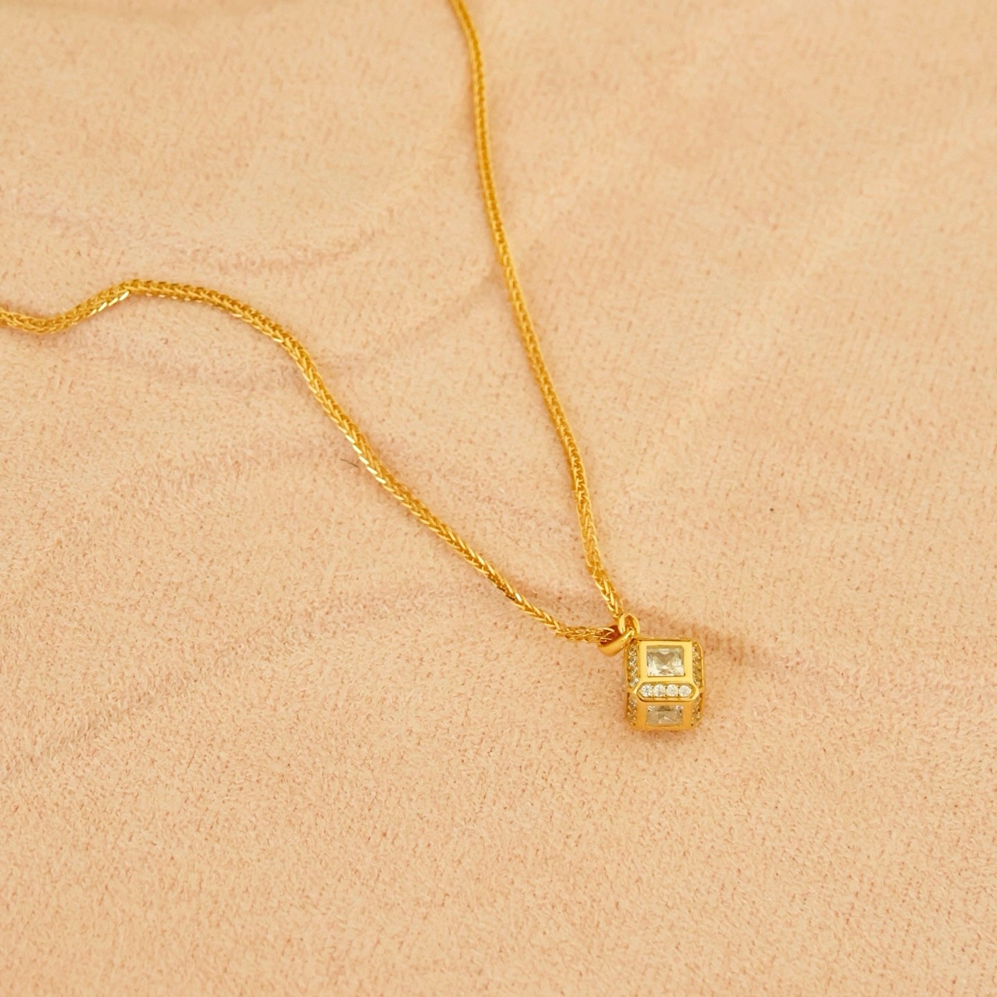 ON1302 Lucky Cube Necklace