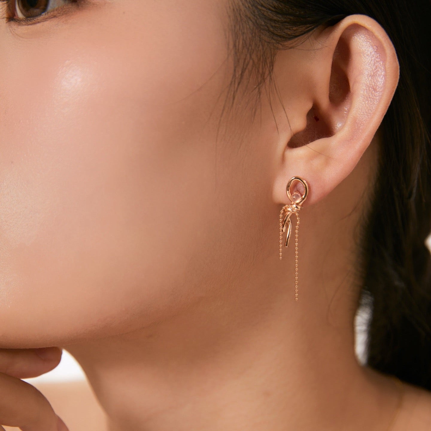 OE1616 Bowknot Drop Earrings