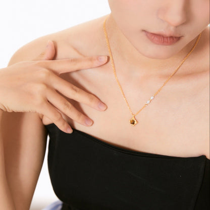 ON1618 Tigerite Pearl Necklace