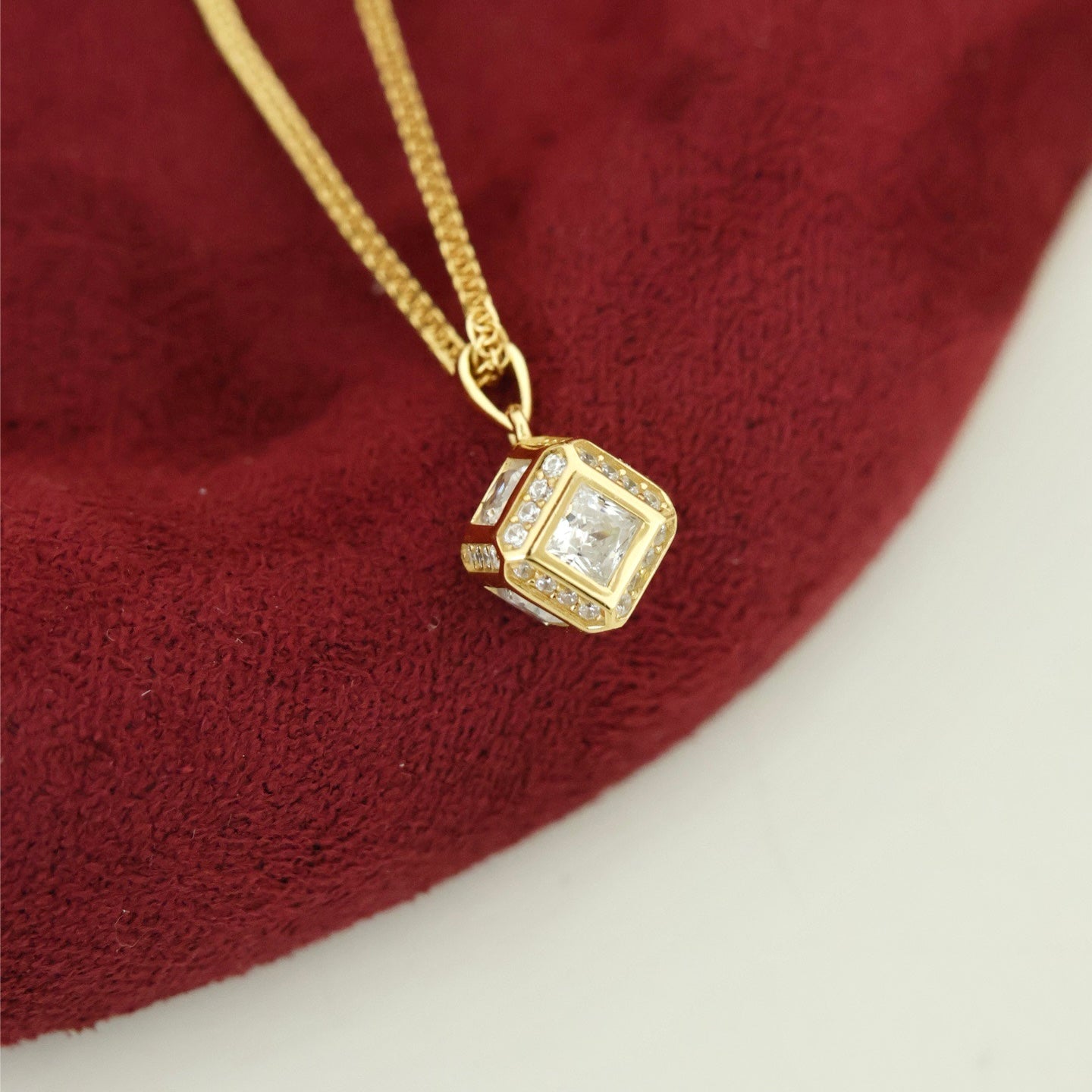 ON1302 Lucky Cube Necklace