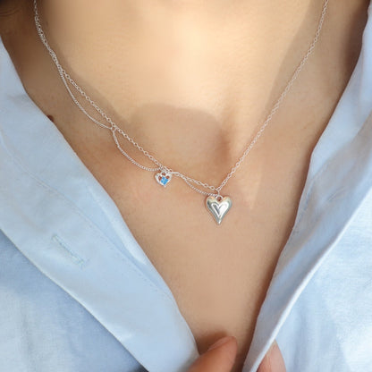 ON1619 Heart-Shaped Layered Necklace