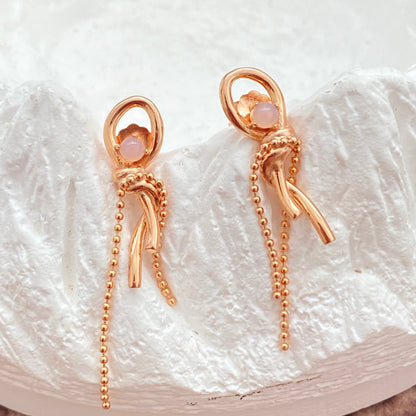 OE1616 Bowknot Drop Earrings