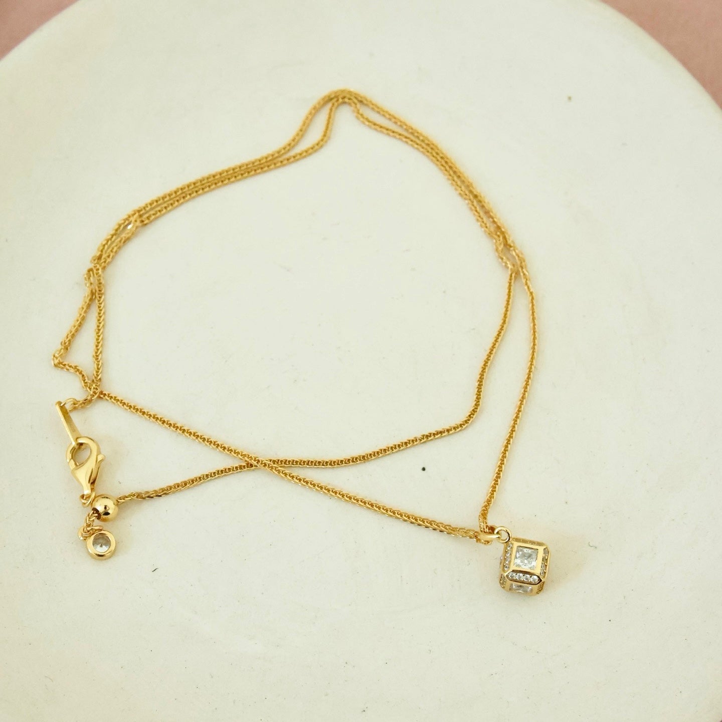ON1302 Lucky Cube Necklace