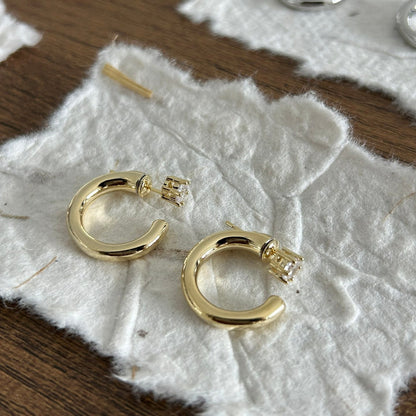 OE1617 Two-ways Hoop Earrings
