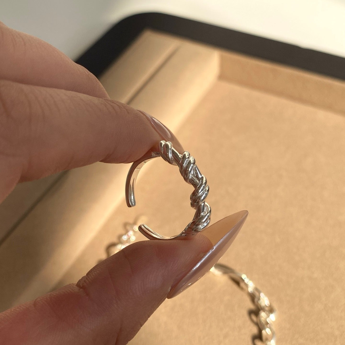 OB1503 OR1408 Vibrant Weave Bracelet & Ring