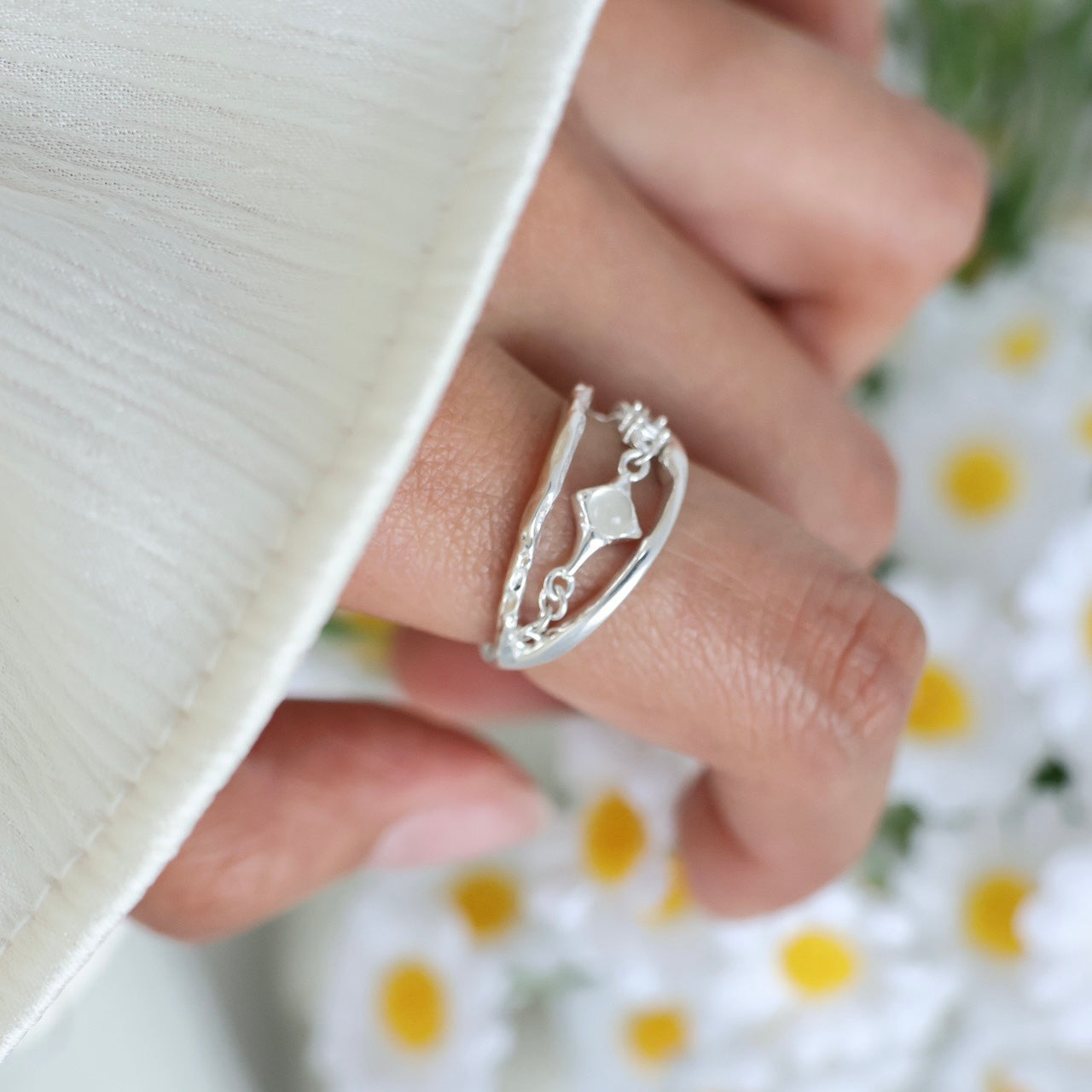 OR1419 Opal Three-layer Ring