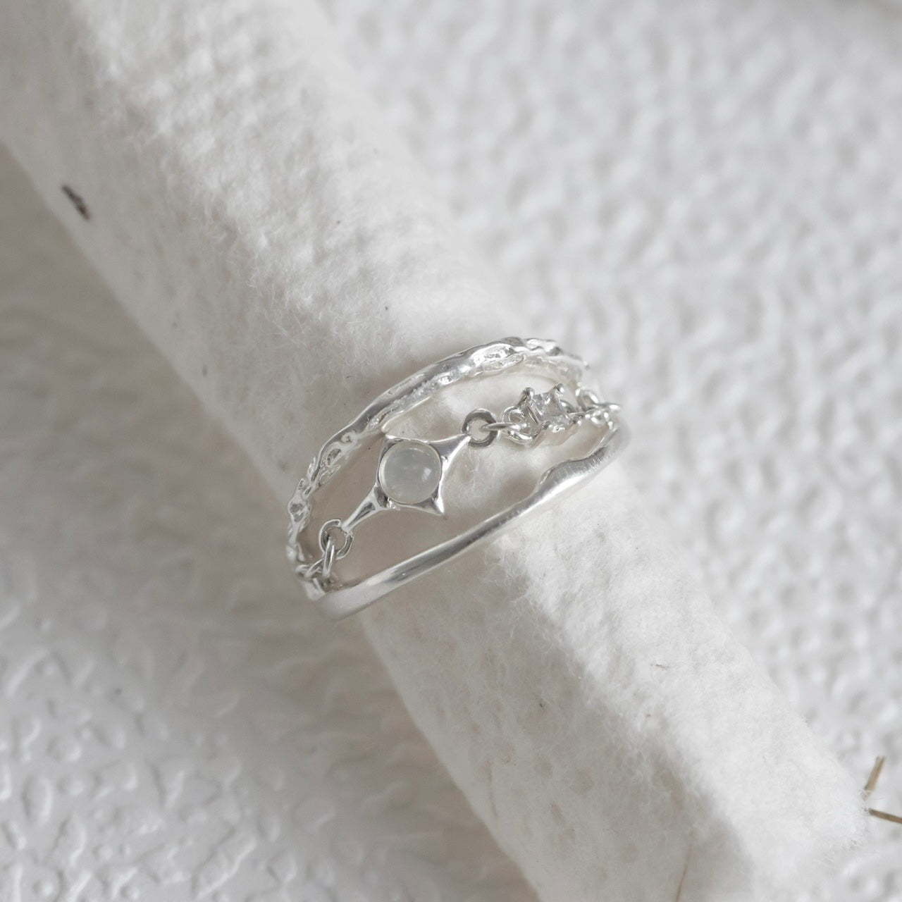 OR1419 Opal Three-layer Ring