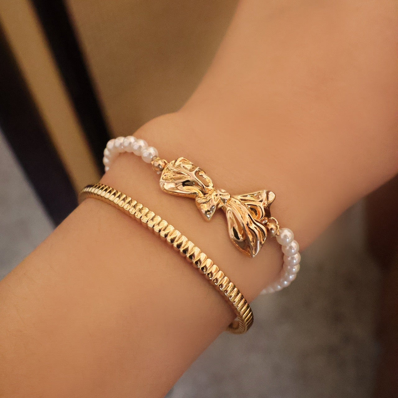OB1507 "Candy Holiday" Bowknot Bracelet