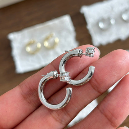 OE1617 Two-ways Hoop Earrings