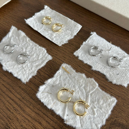 OE1617 Two-ways Hoop Earrings