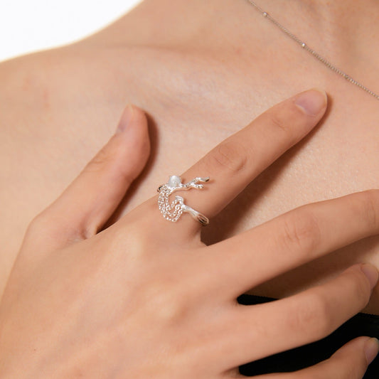 OR1422 Vine Compass Tassel Ring