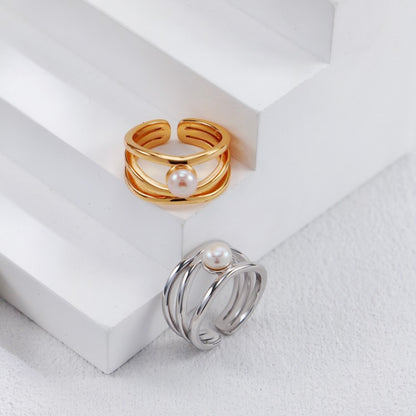 OR1403 Three-layer Pearl Ring