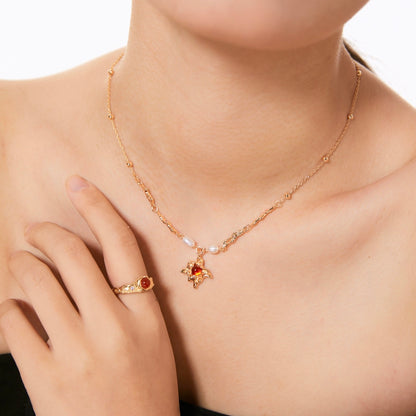 ON1506 Red Agate Necklace