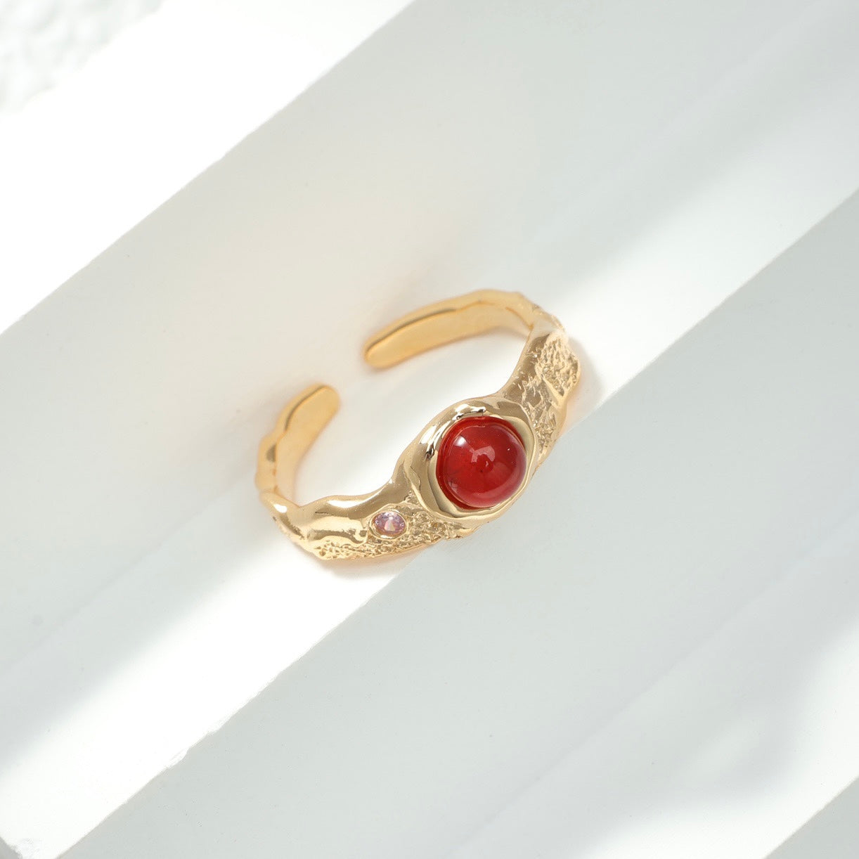 OR1411 Red Agate Ring