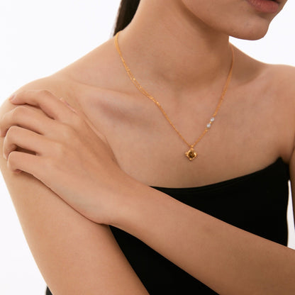 ON1618 Tigerite Pearl Necklace