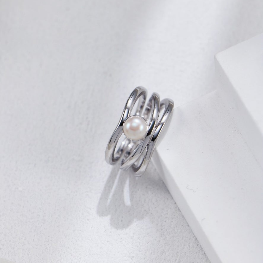 OR1403 Three-layer Pearl Ring