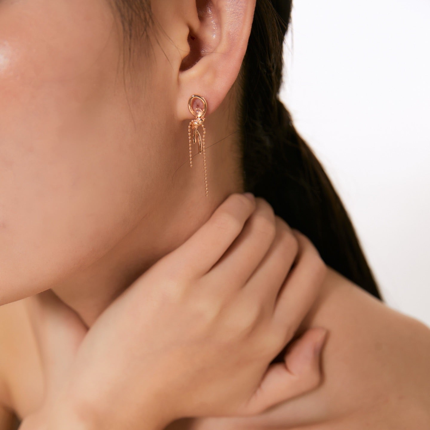OE1616 Bowknot Drop Earrings