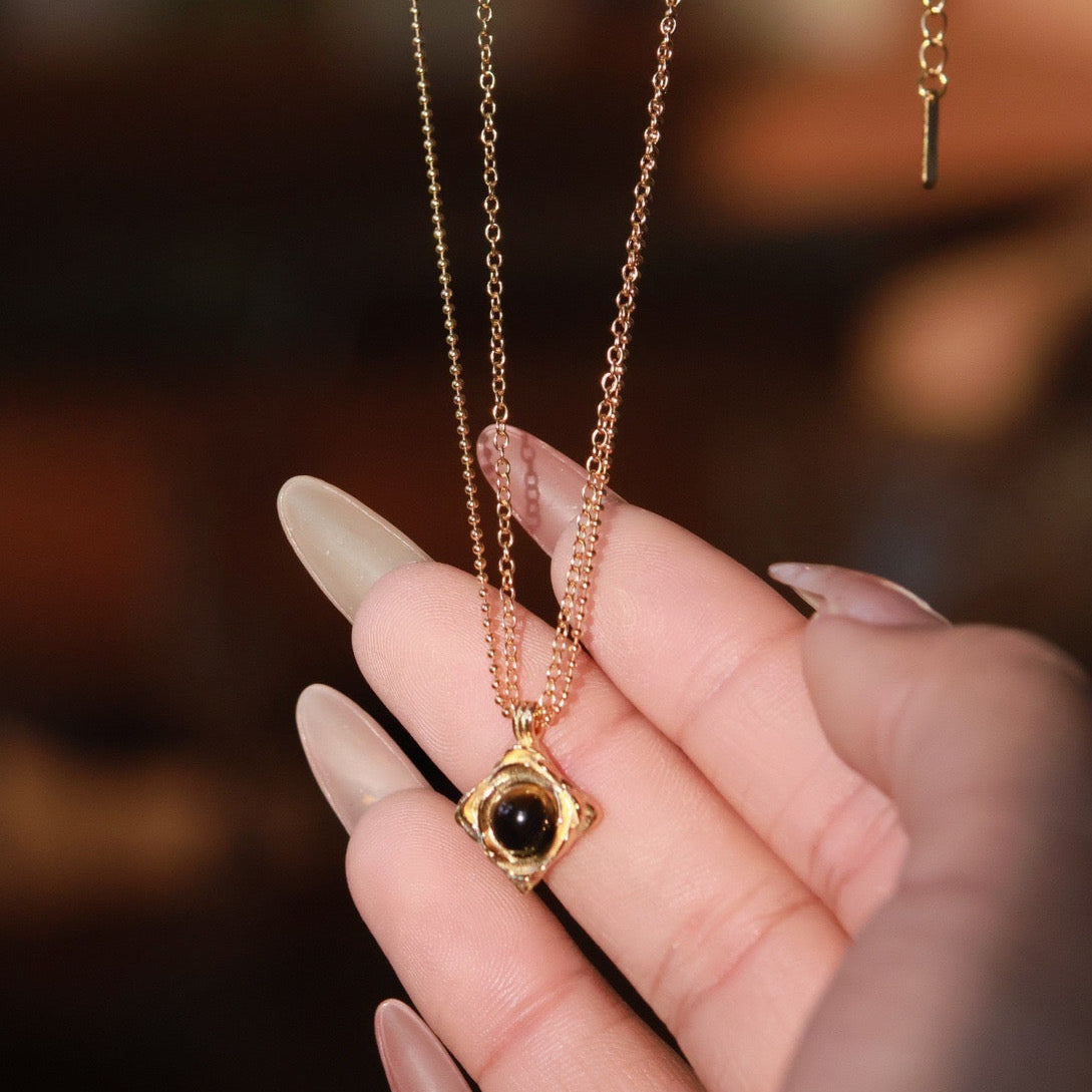 ON1618 Tigerite Pearl Necklace