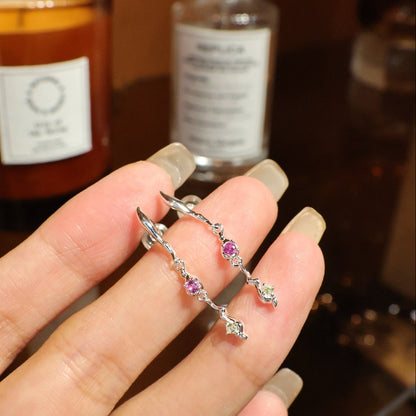 OE1615 Pinkish Romantic Earrings