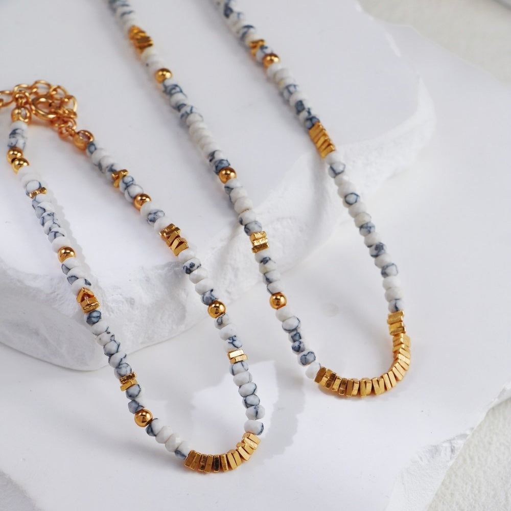 OB1504 ON1304 Vintage Turquoise Bracelet & Necklace