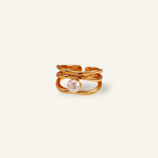 OR1403 Three-layer Pearl Ring