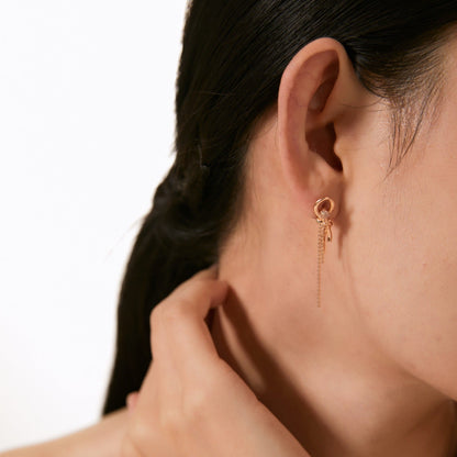 OE1616 Bowknot Drop Earrings