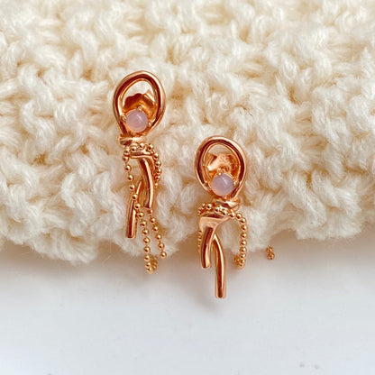 OE1616 Bowknot Drop Earrings