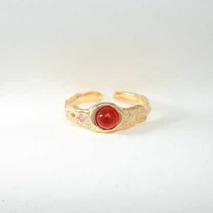 OR1411 Red Agate Ring