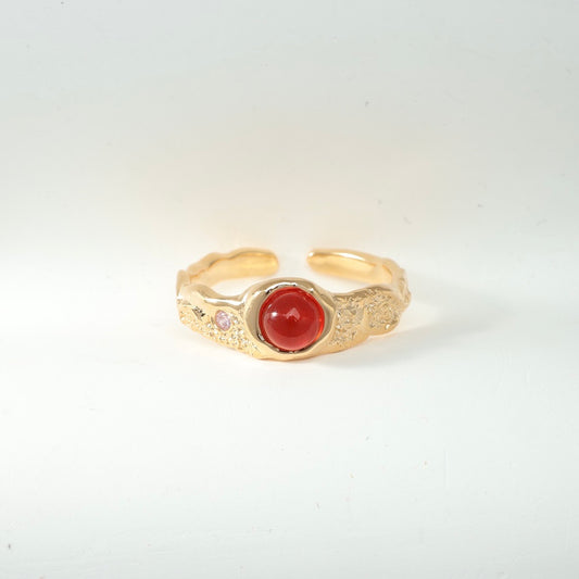 OR1411 Red Agate Ring
