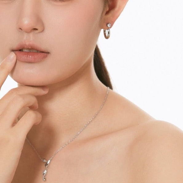 OE1617 Two-ways Hoop Earrings