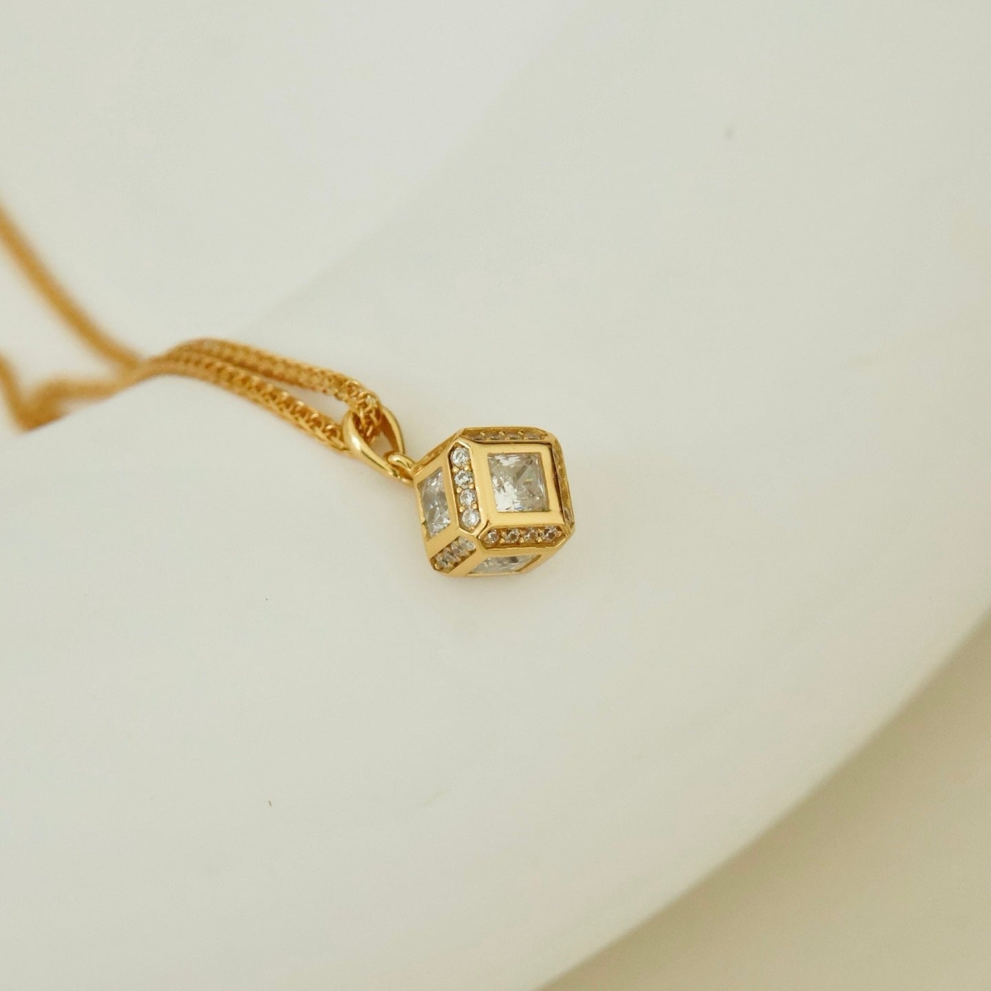 ON1302 Lucky Cube Necklace