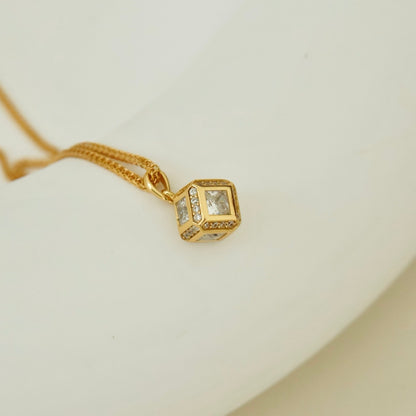 ON1302 Lucky Cube Necklace