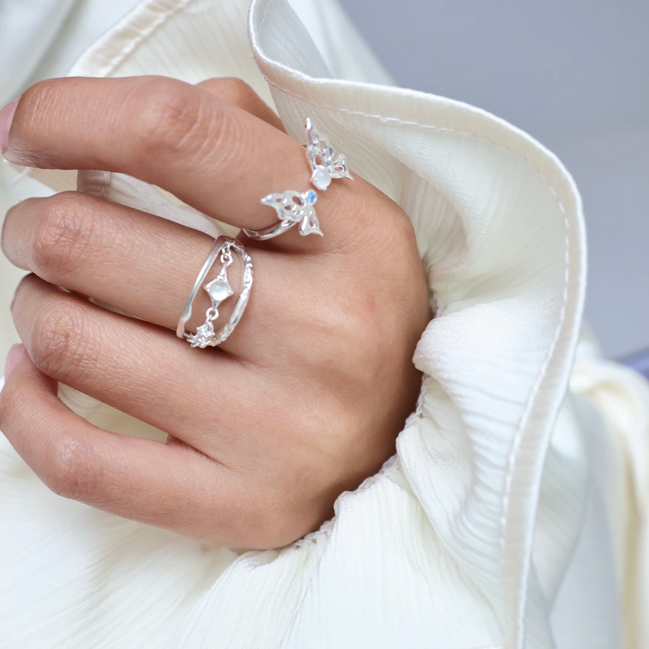 OR1419 Opal Three-layer Ring