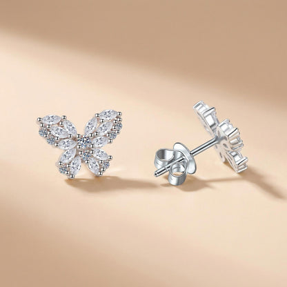 OE1608 Butterfly Moissanite Earrings