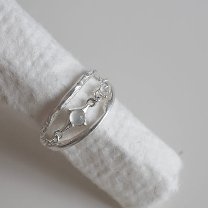 OR1419 Opal Three-layer Ring