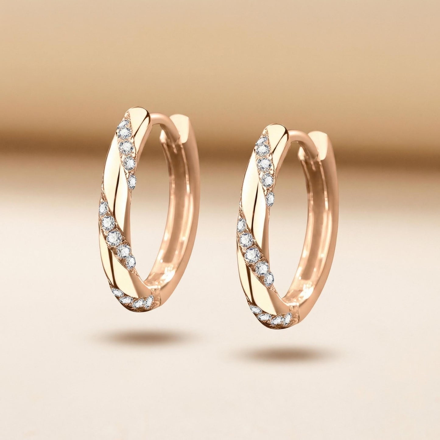 OE1601 Moissanite Hoop Earrings