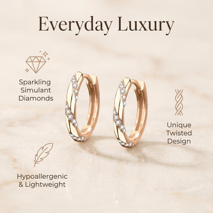 OE1601 Moissanite Hoop Earrings