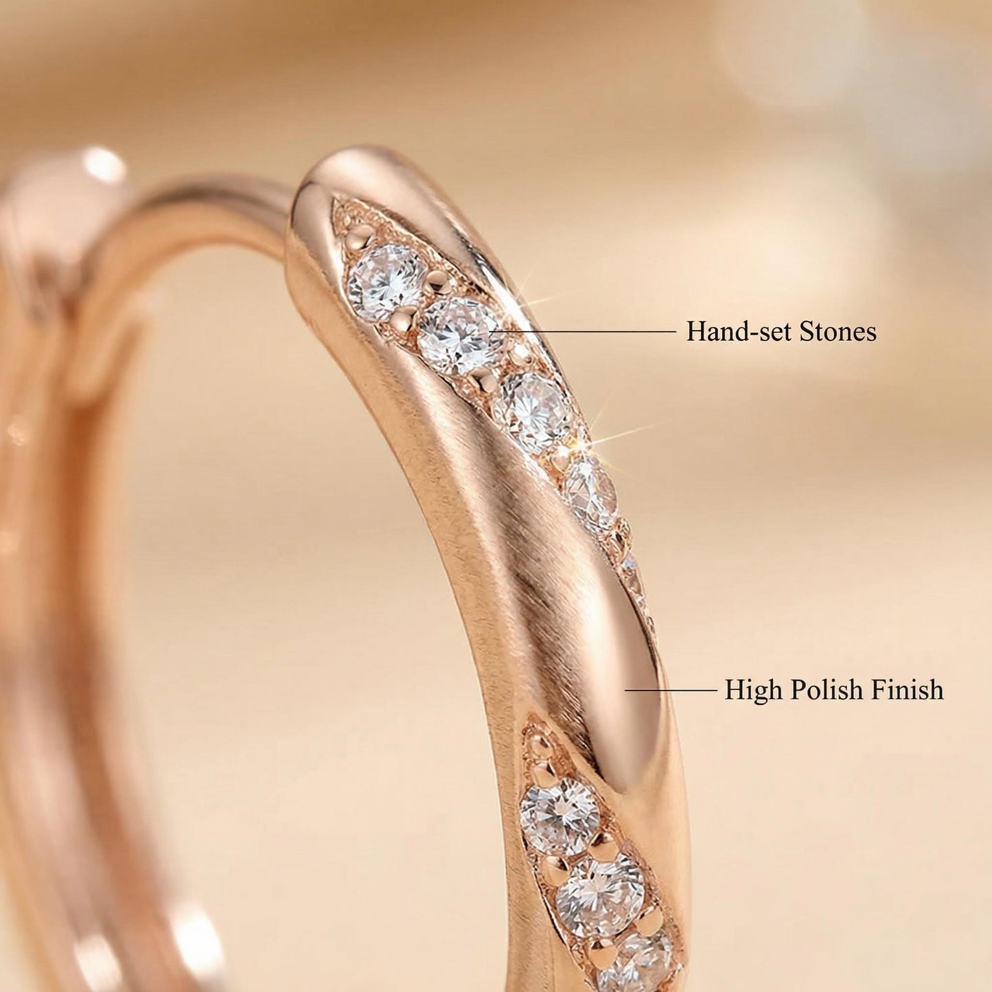 OE1601 Moissanite Hoop Earrings